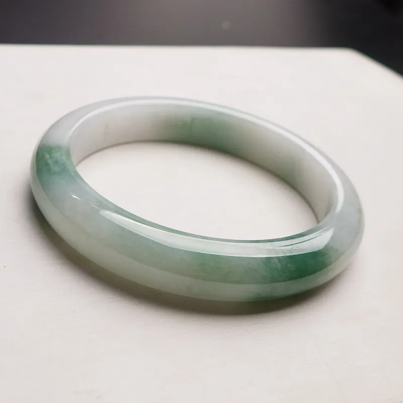 Fei Yan Glutinous Jade Jadeite Bangles Women's-4