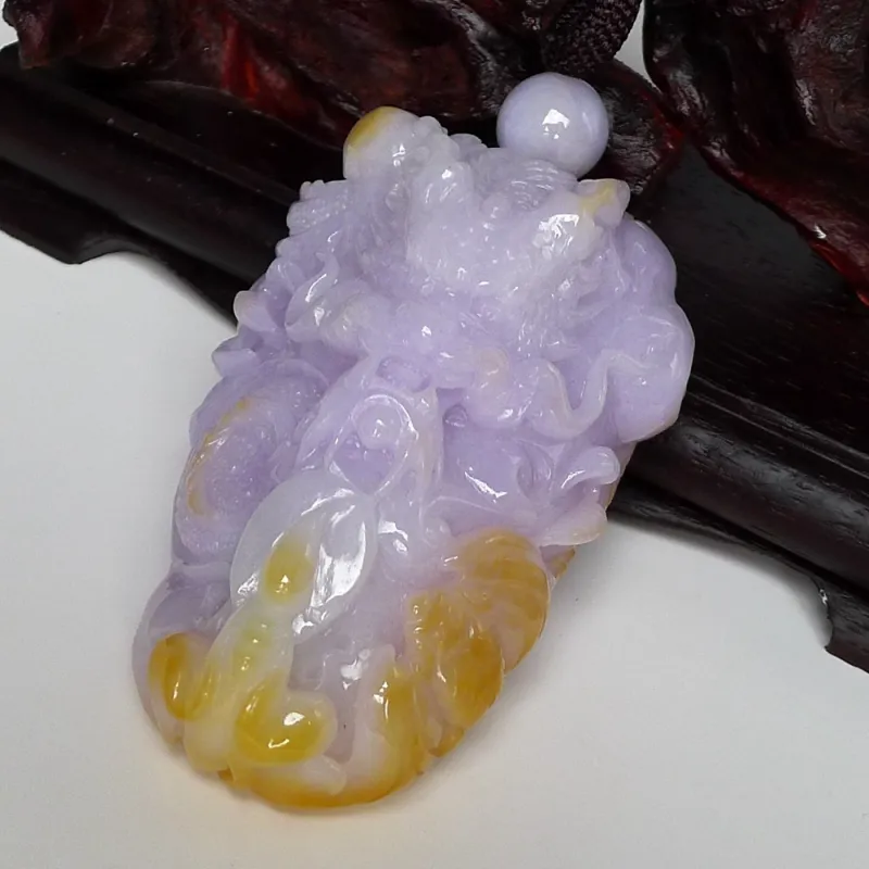 Fei Yan Glutinous Jade Handlebar Piece Unisex-3