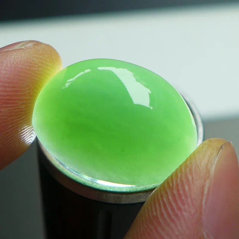 Fei Yan Glutinous Jade Jadeite Ring Face Unisex-1