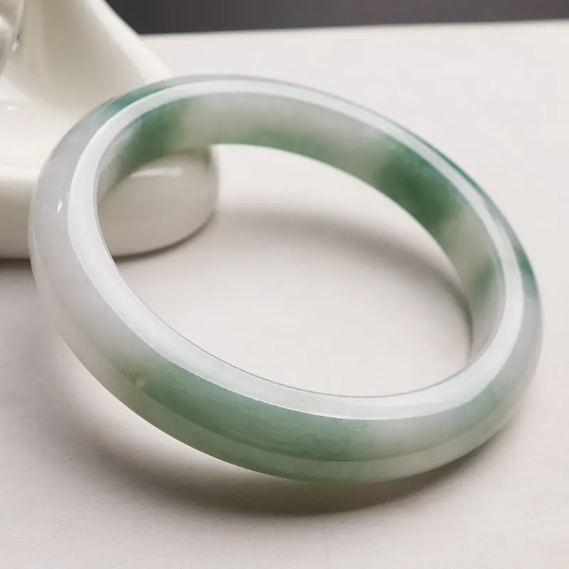 Fei Yan Glutinous Jade Jadeite Bangles Women's-2
