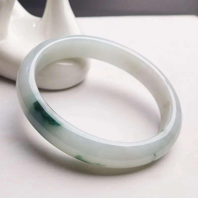 Fei Yan Glutinous Jade Jadeite Bangles Women's-2