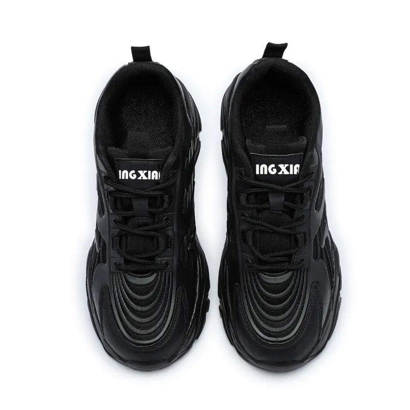 Singing Anti Slip And Wear Resistant Height Increasing Low Top Chunky Sneakers Unisex-8
