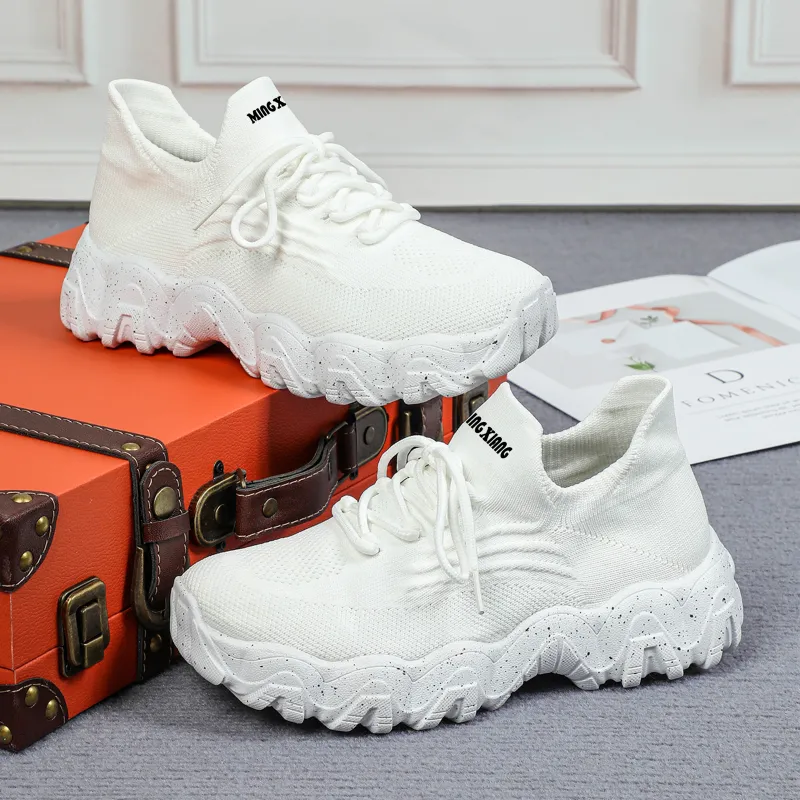 Singing Durable Lightweight And Breathable Low Top Chunky Sneakers Unisex-9