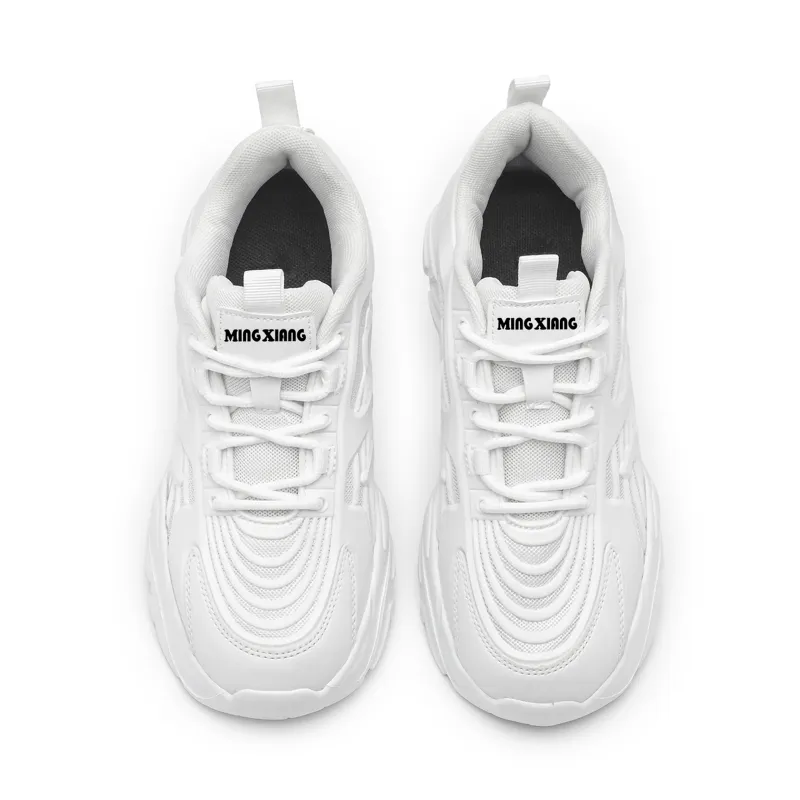 Singing Anti Slip And Wear Resistant Height Increasing Low Top Chunky Sneakers Unisex-3