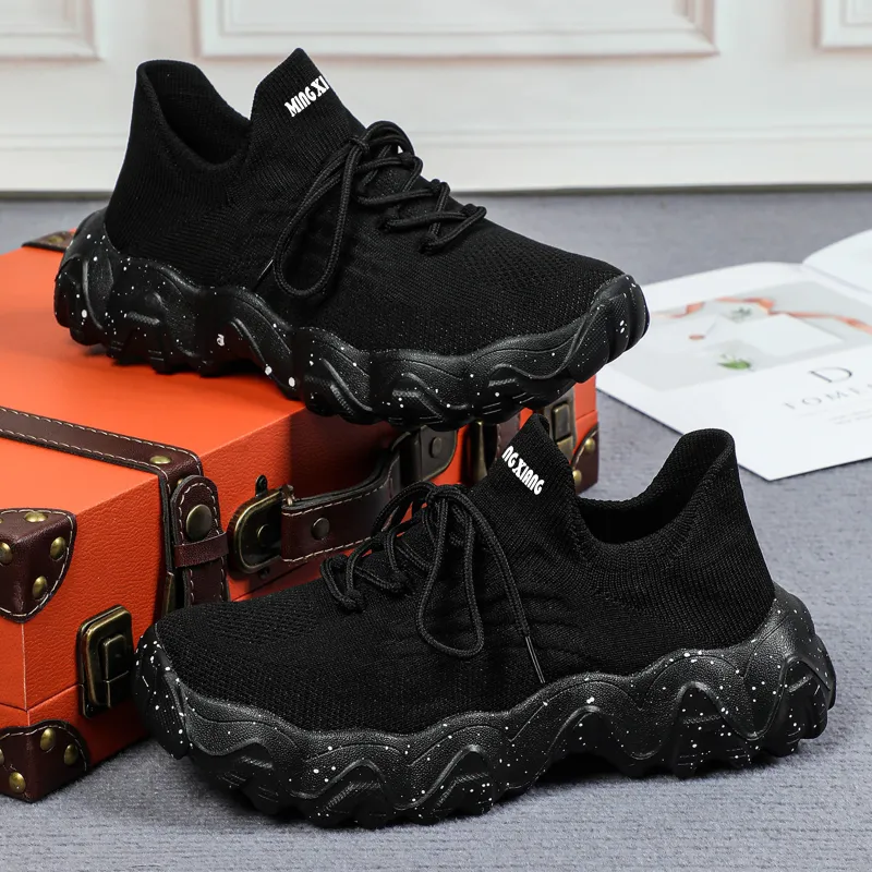 Singing Durable Lightweight And Breathable Low Top Chunky Sneakers Unisex-4