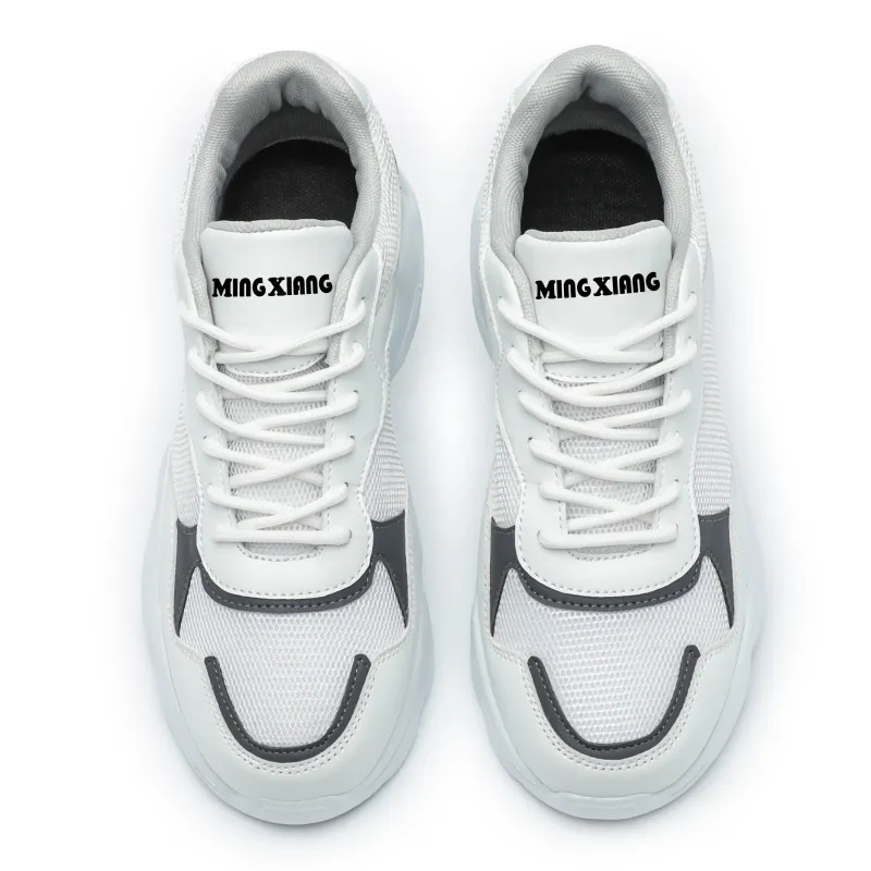 Singing Abrasion Resistant Lightweight Height Increasing Low Top Chunky Sneakers Unisex-19