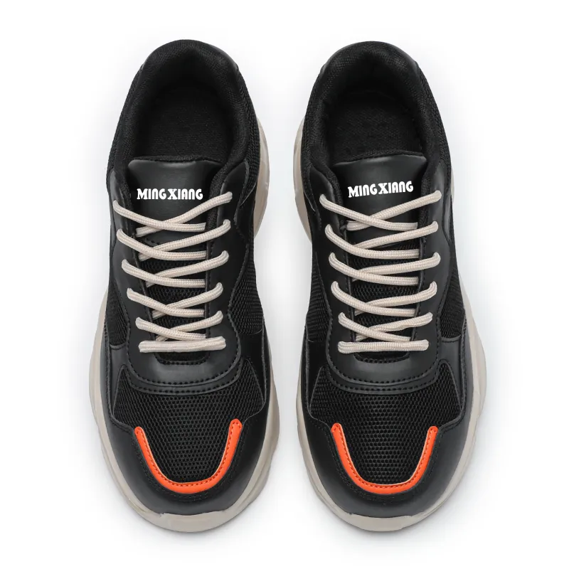 Singing Abrasion Resistant Lightweight Height Increasing Low Top Chunky Sneakers Unisex-11