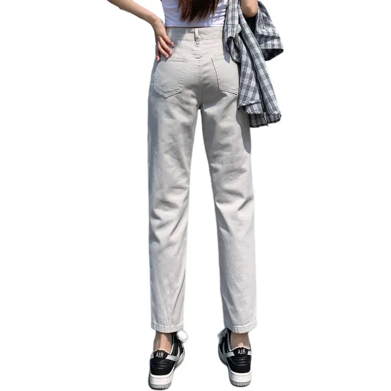 Tonlion Jeans Women's Light Gray-1