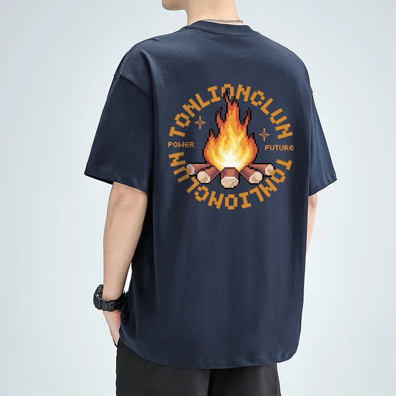 Tonlion T Shirts Unisex-9