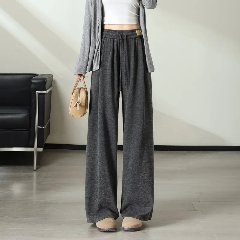 Tonlion Casual Pants Women's Dark Gray-2