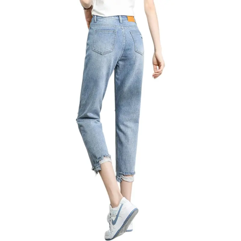 Tonlion Jeans Women's Light Aqua Blue-1