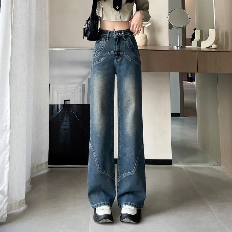 Tonlion Jeans Women's Blue Gray-3