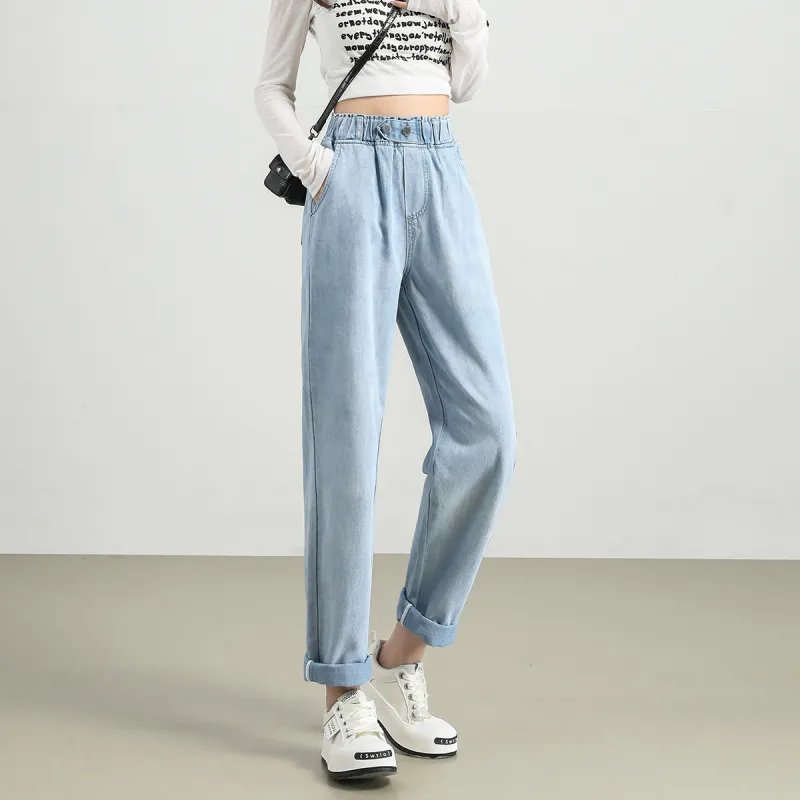 Tonlion Jeans Women's Moon White Blue-4