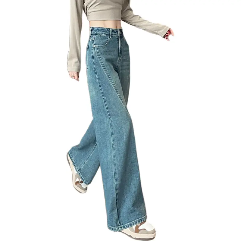 Tonlion Jeans Women's Vintage Blue-5