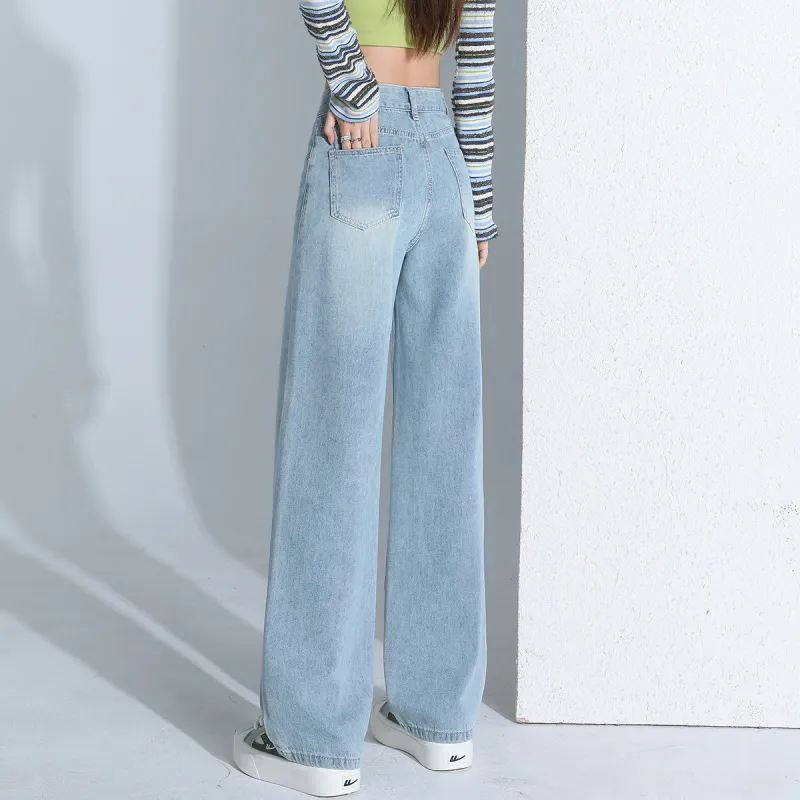 Tonlion Jeans Women's Vintage Blue-4