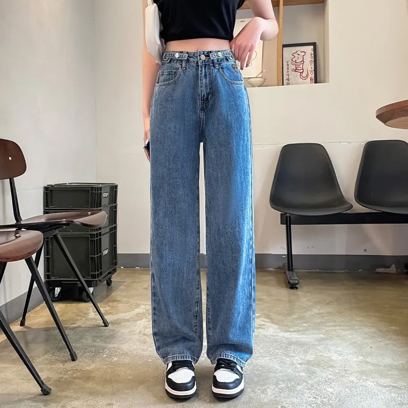 Tonlion Jeans Women's Moon White Blue-2