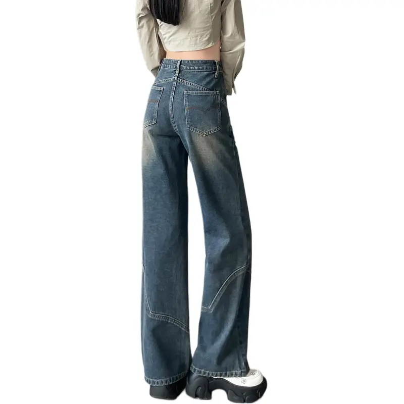 Tonlion Jeans Women's Blue Gray-1