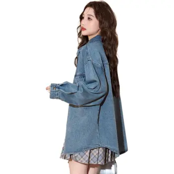 Tonlion Denim Jacket Women's Light Blue