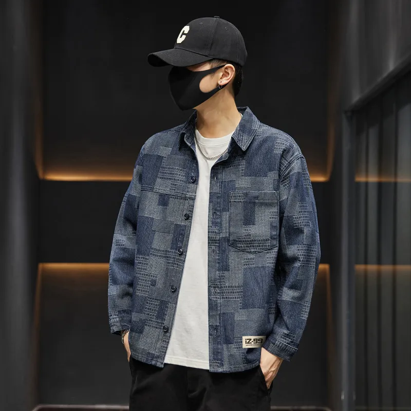 Tonlion Denim Jacket Unisex Blue Tone-3