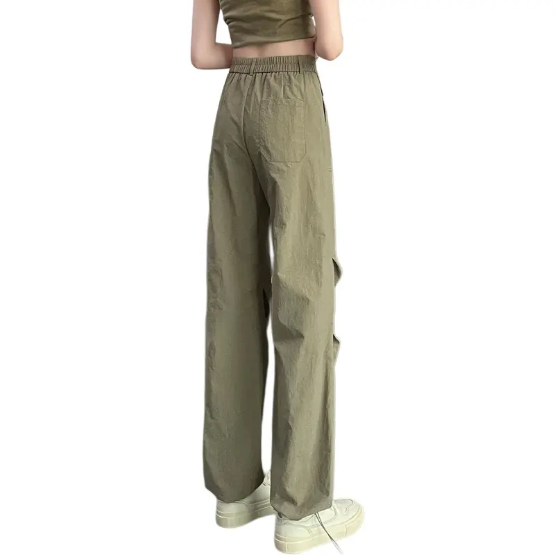 Tonlion Casual Pants Women's Light Army Green-1