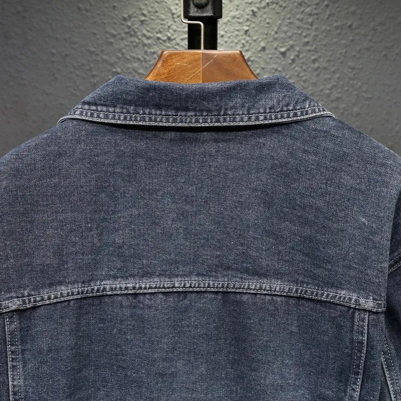 Tonlion Denim Jacket Unisex Blue Gray-2