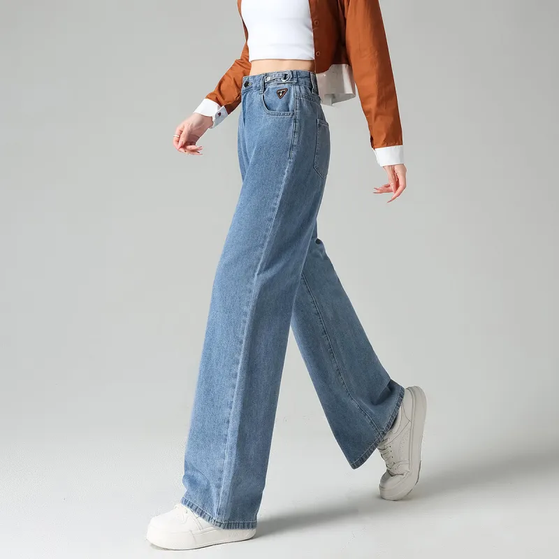Tonlion Jeans Women's Moon White Blue-2