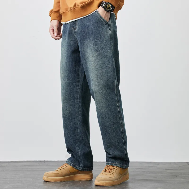 Tonlion Jeans Unisex Vintage Blue-6