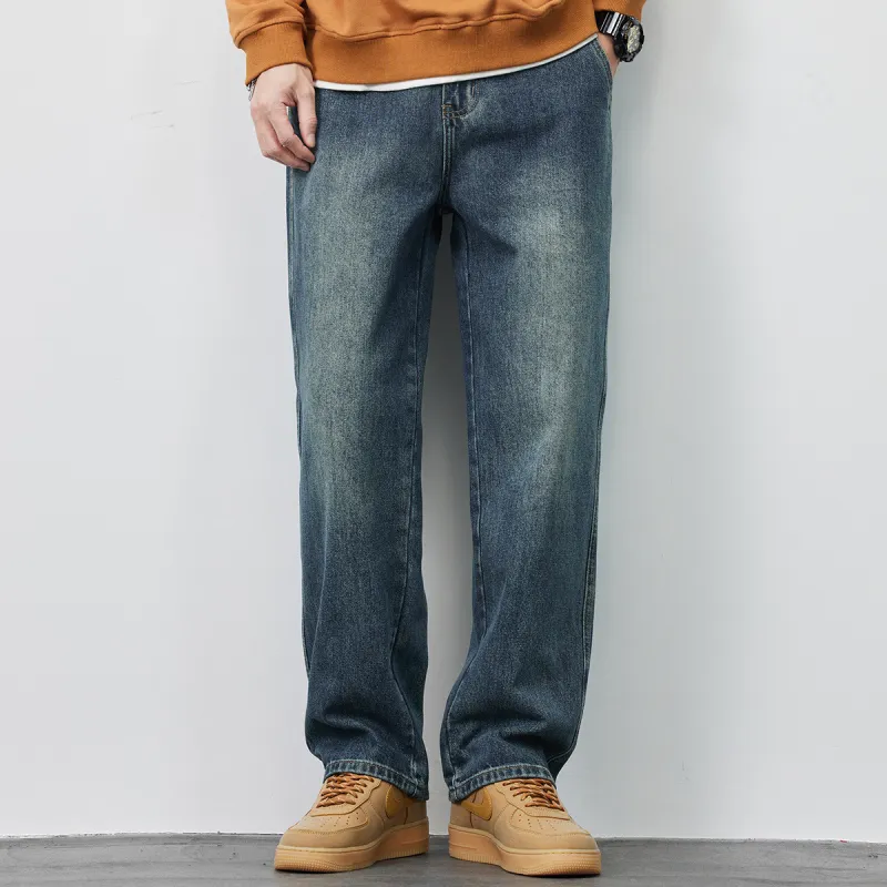 Tonlion Jeans Unisex Vintage Blue-3