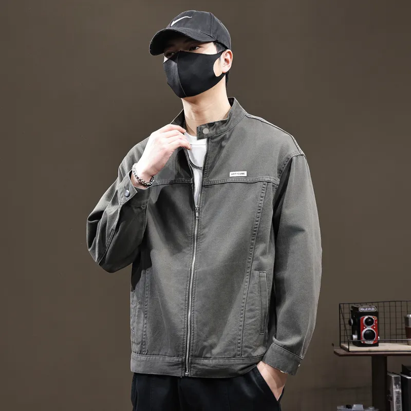 Tonlion Denim Jacket Unisex Army Green-2
