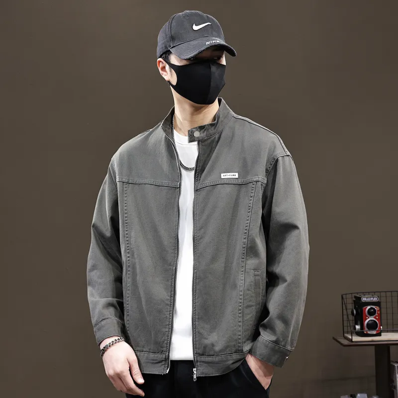 Tonlion Denim Jacket Unisex Army Green-5