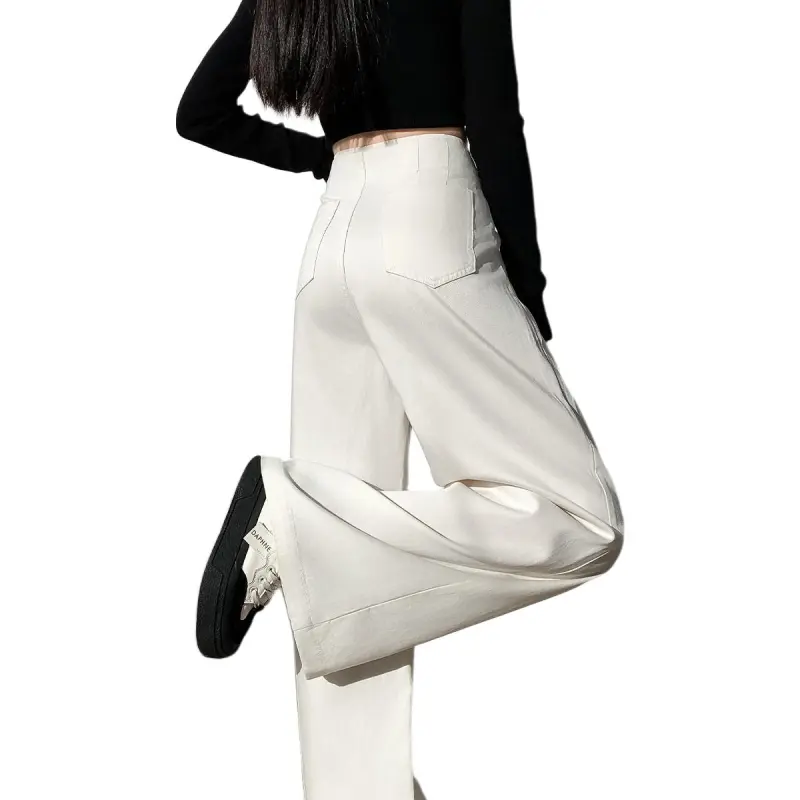 Tonlion Casual Pants Women's Beige Apricot-1