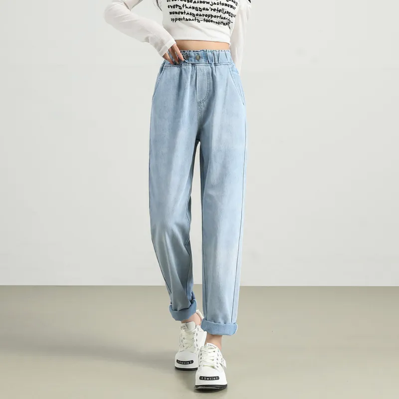 Tonlion Jeans Women's Moon White Blue-5