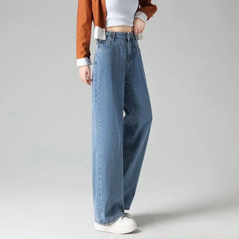 Tonlion Jeans Women's Moon White Blue-5