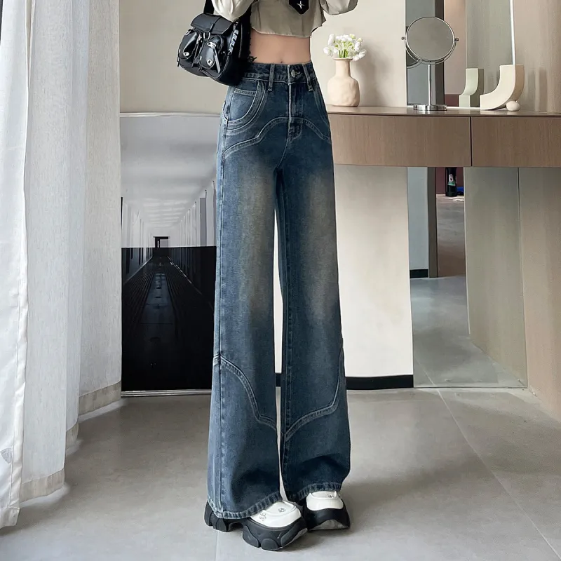 Tonlion Jeans Women's Blue Gray-6
