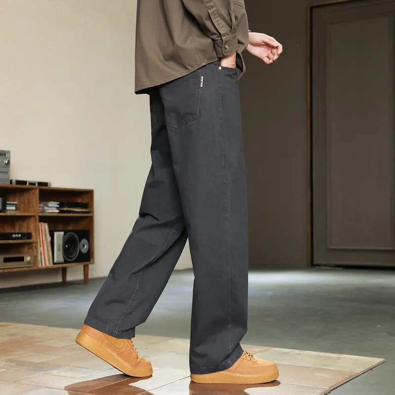 Tonlion Casual Pants Unisex Light Green Gray-3