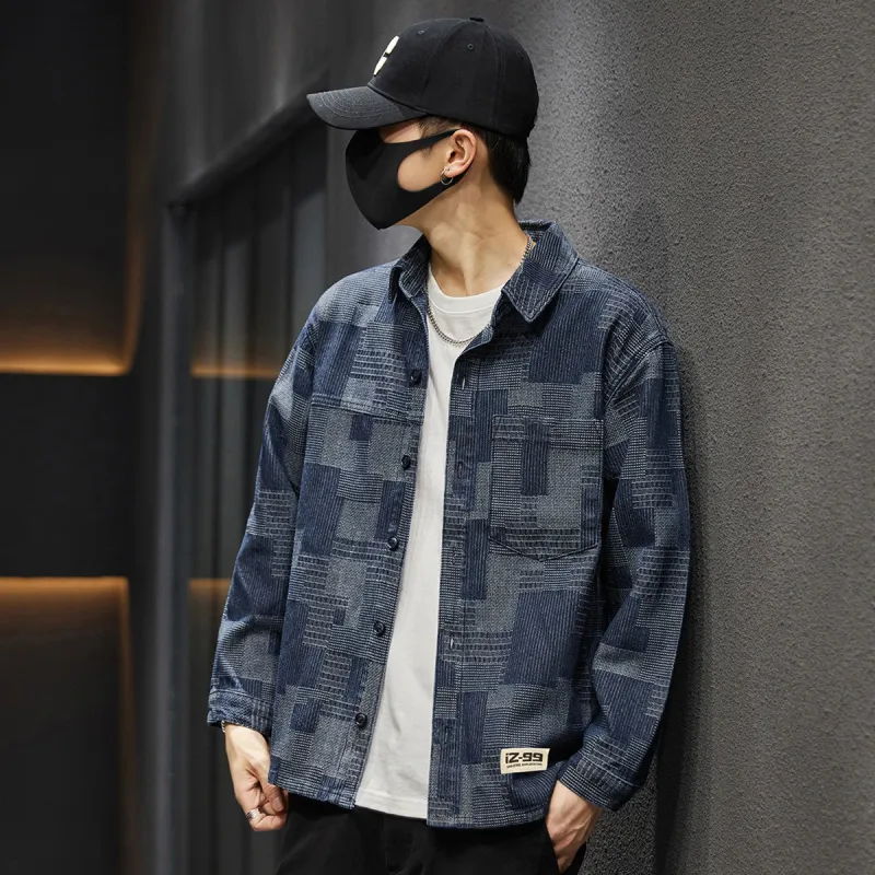 Tonlion Denim Jacket Unisex Blue Tone-2