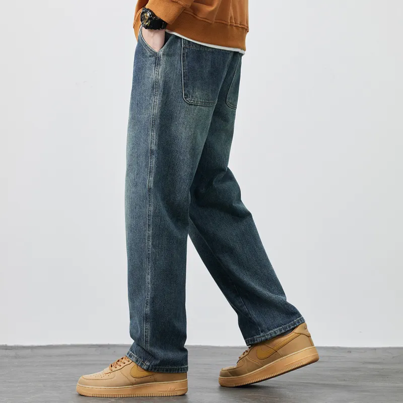 Tonlion Jeans Unisex Vintage Blue-5