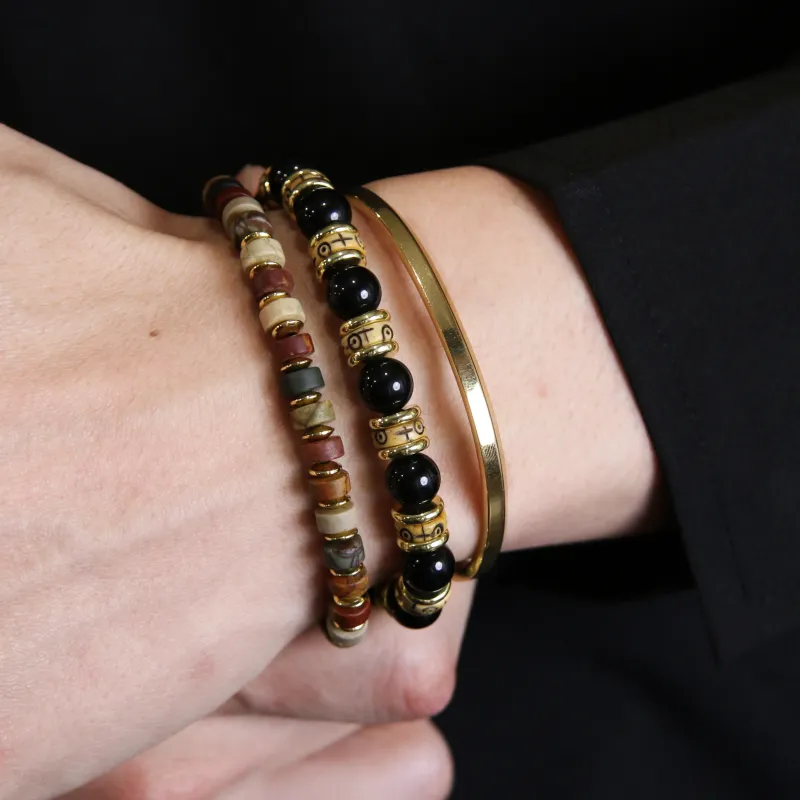 DRAGON LI Gold Plated Copper Lenses Bracelets Unisex-2
