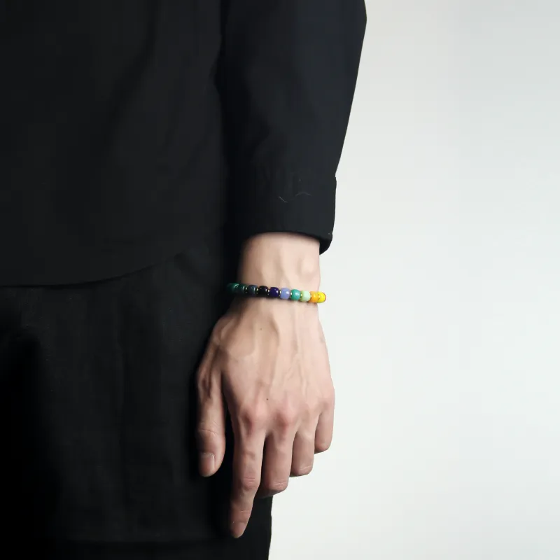DRAGON LI Colored Glaze Jade Bracelets Unisex-4