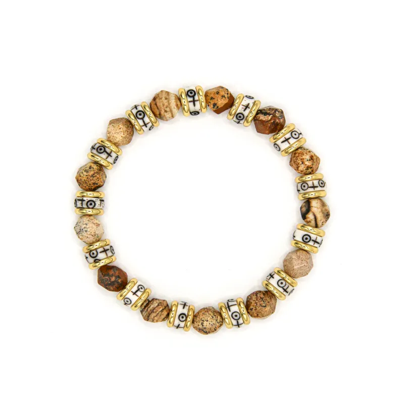 DRAGON LI Picture Stone Bracelets Unisex-2