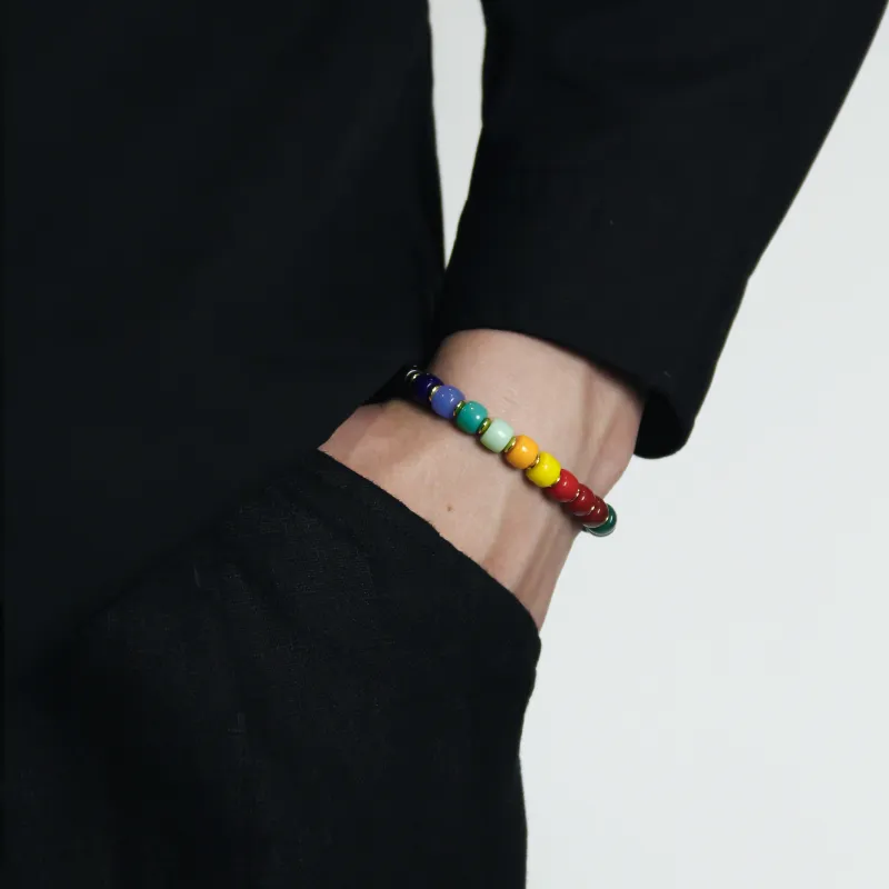 DRAGON LI Colored Glaze Jade Bracelets Unisex-2