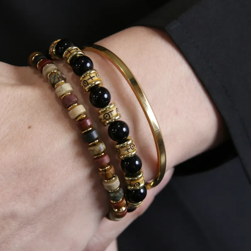 DRAGON LI Gold Plated Copper Lenses Bracelets Unisex-4