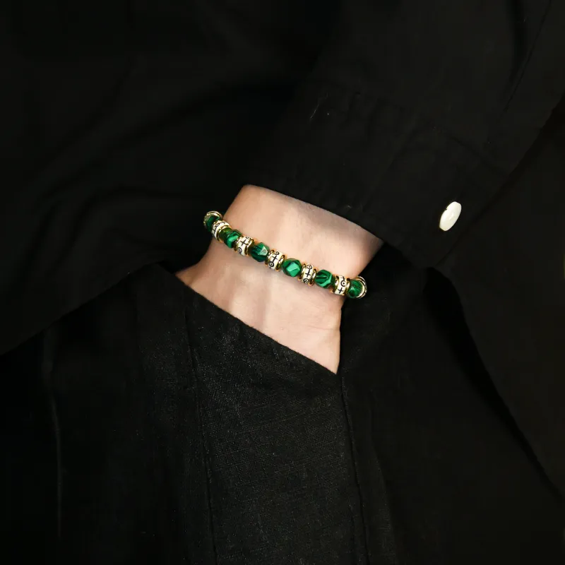 DRAGON LI Malachite Bracelets Unisex-2