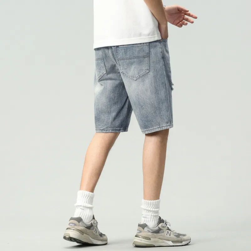 JASONWOOD Denim Shorts Unisex Blue-5