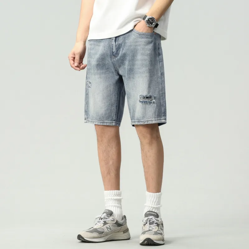 JASONWOOD Denim Shorts Unisex Blue-2