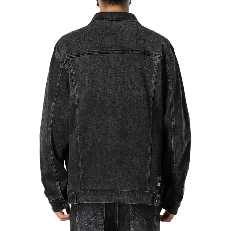 JASONWOOD Denim Jacket Unisex Black Gray-1