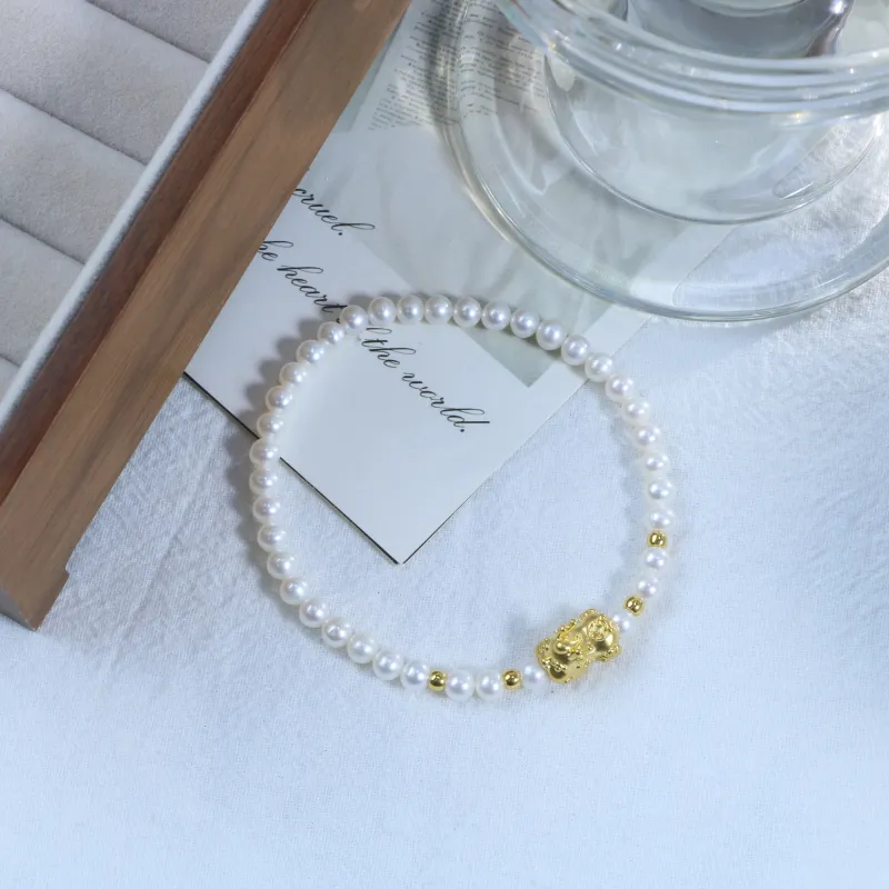 JINYUYIPIN Pearl Stretch Beaded Bracelet Women's-1