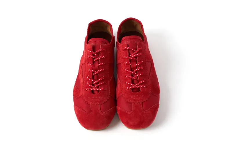 MINNETONKA Nylon Basic MS70 German Army Trainers Low Top Casual Shoes Women's Red-2