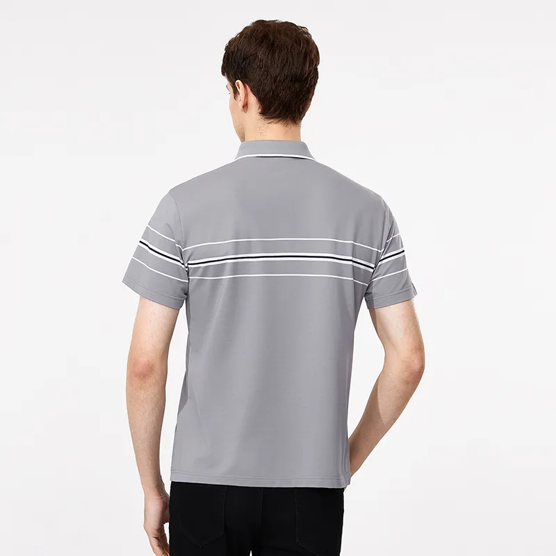 GY Goldlion Polo Shirts Men Gray-1
