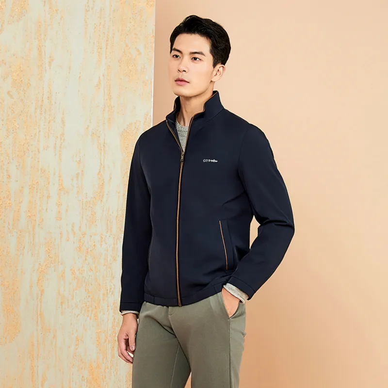GY Goldlion Jackets Coats Men's Navy Blue-3